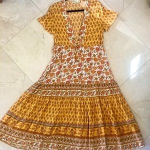 Beautiful boho chic yellow dress NEW WITHOUT TAGS